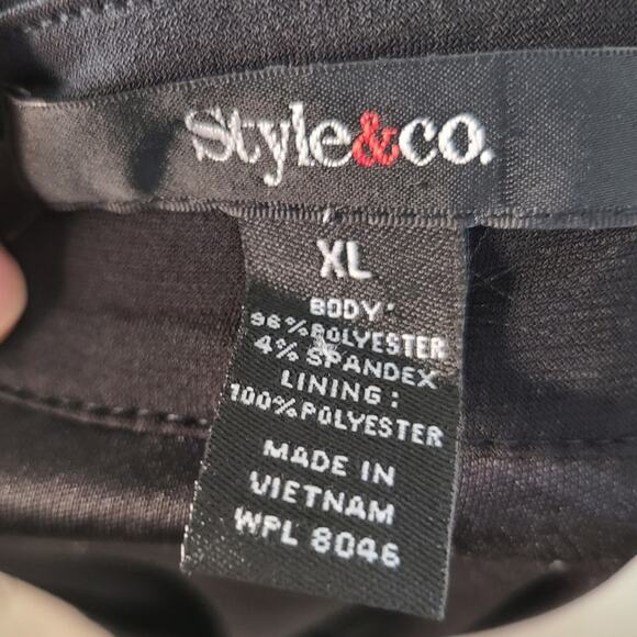 TANK TOP Style and co brown leopard print tank top with bubble bottom Size xl - Picture 7 of 7